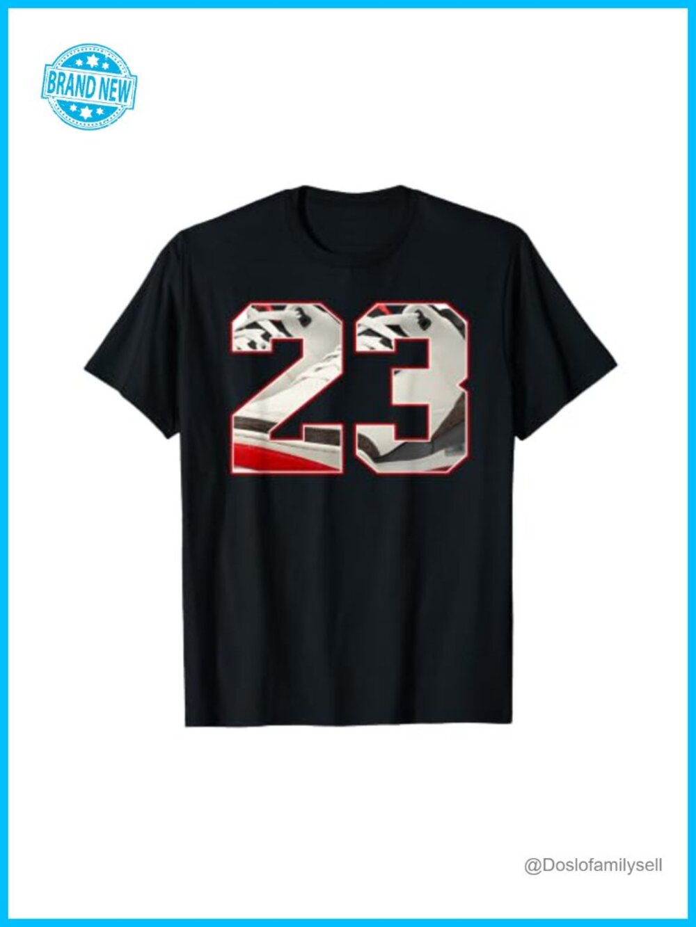 World's Best Dad 3s Tee Number 23 Drip Street T-Shirt